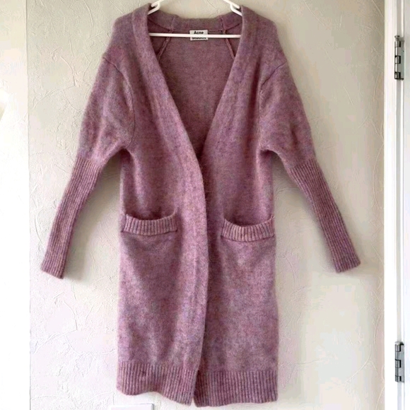 Acne Studios Raya Mohair long cardigan kimono - Picture 4 of 11